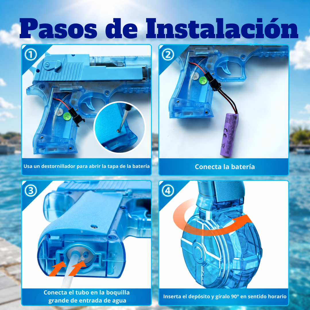 Pistola de Agua de Alta Potencia